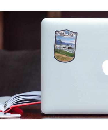 Die Cut Sticker: Cannon Beach Oregon Coast View - Waterproof Vinyl Decal (1-3 inches) for Cars, Water Bottles, Laptops - Small Size - Buy Online on GoSupps.com