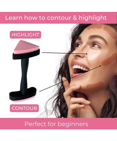 Contouring & Highlighting Make-up Stamp | Perfect Contour Tool for Powder, Liquid, & Cream | Contour Applicator for Flawless Results - Buy Online on GoSupps.com