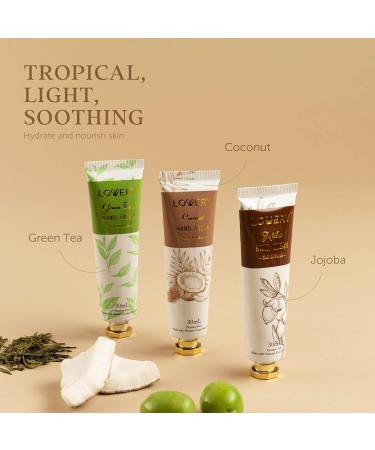 Fathers Day Aromatherapy Lotion Gift Box - Shea Butter Hand Cream Set for Men & Women - Coconut Scented - Self Care Spa Package - Travel Size - 15 Pcs - Buy Online on GoSupps.com