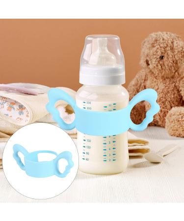 Buy TOYANDONA Baby Bottle Handles - Silicone Feeding Bottle Holder (6cm Blue) | International Shipping Available - Buy Online on GoSupps.com