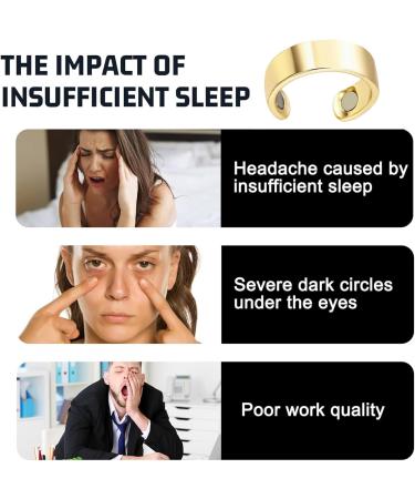 Buy Snorno Ring - Adjustable Anti-Snoring Device | Fatigue Relief Sleep Aid | Magnetic Acupressure Ring for Men & Women Gold Color | International Shipping Available - Buy Online on GoSupps.com