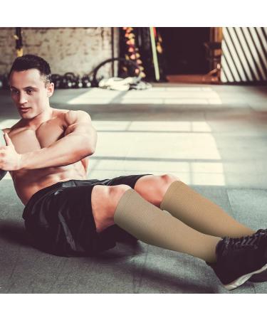 Firtink 2 Pairs Compression Socks For Women Men 20-30 Mmhg Knee High Socks Varicose Veins Socks Surgical Compression Socks For Nursing Pregnancy Flight Sports Travel - Buy Online on GoSupps.com