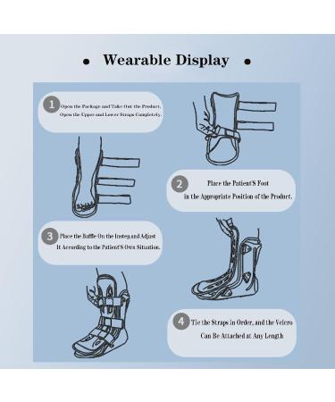 Buy SFKLYU Foot Drop Brace - Ankle Stabilizer & Orthotic Support for Plantar Fasciitis - International Shipping Available - Buy Online on GoSupps.com