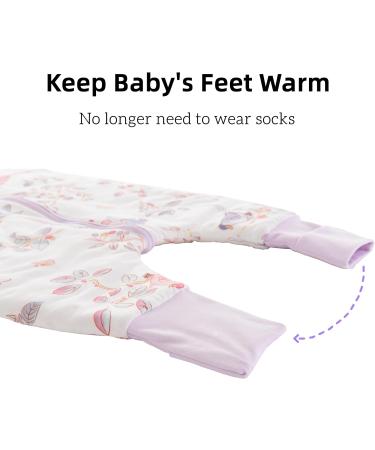 Chilsuessy Winter Baby Sleeping Bag with Feet 2.5 TOG | 100% Cotton Toddler Wearable Blanket | Spring Magpie 70cm/6-18 Months - Buy Online on GoSupps.com