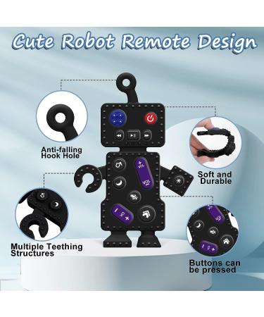 HHMY Robot Shape Silicone Teething Toy for Babies 0-36 Months - Baby Teether Sensory Toy for Infant - POP Fidget Teething Toy - Buy Online on GoSupps.com
