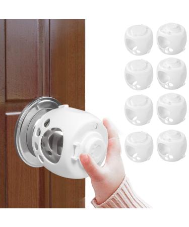 Door Knob Covers for Child Safety, 8 Pack Child Proof Door Knob Covers, Upgraded Design Child Safety Locks for Door Knobs