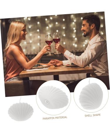 Buy Hand Poured Shell Candle | Long Burning Scented Bubble Candle for Home Decor - 1pc White Pearl Fragrance - Buy Online on GoSupps.com