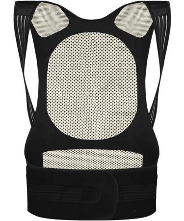 Adjustable Back Support Belt for Shoulder Pain Relief | Elastic & Breathable Back Trainer for Men & Women | Self-Heating Posture Correction & Protection - Buy Online on GoSupps.com