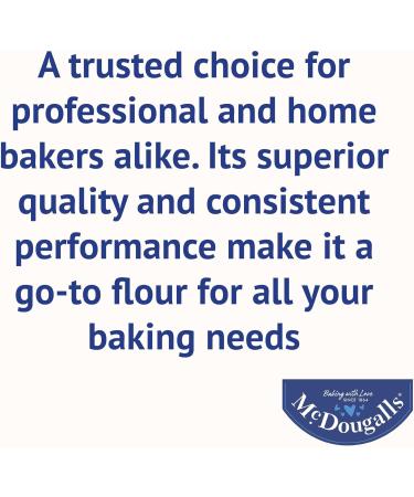 McDougalls 00 Grade Premium Plain Flour 1kg - Finely Milled for Smooth Results - Buy Online on GoSupps.com