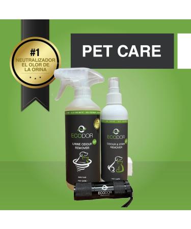 Buy Ecodor UF2000 4Pets Urine Odor Neutralizers Duo Pack (2x 500ml) - 100% Organic Powerful Formula for Dogs Cats & Small Animals - Buy Online on GoSupps.com
