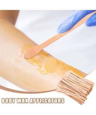 100 Wooden Wax Sticks - Healvian Body & Face Hair Removal Applicators for Eyebrows Legs Lips & Nose - Buy Online on GoSupps.com