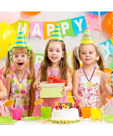 Caydo 100-Piece Gold Winner Award Medals for Kids - Plastic Medals for Awards - Buy Online on GoSupps.com