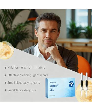 Prostate Vitality Gel for Men Gentle Freshness & Daily Comfort Support Mild Formula for Private Care Easy-Use Clean Gel 6g(3) - Buy Online on GoSupps.com