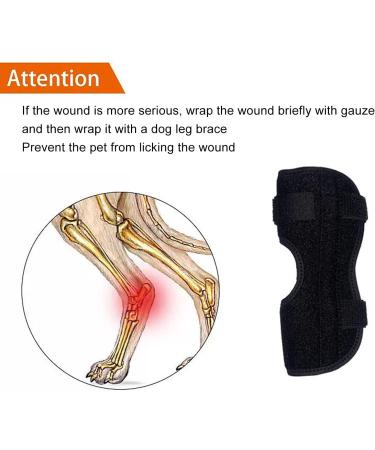 Dog Rear Leg Brace Prevent Licking Fixing Strap Spring Support Canine Rear Hock Support Pet Protective Gear for Leg Wounds Injuries Helps with Loss of Stability(S) - Buy Online on GoSupps.com