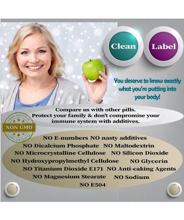 Organic Apple Cider Vinegar Capsules with Turmeric, Ginger, Pepper & Berries | High Strength Bio Cultures | Vegan | 1 Bottle - Buy Online on GoSupps.com