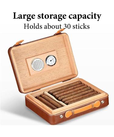 Cigar Boxs Humidors Light Cigar Box Humidification Cigar Case Hand Stitched Woven Pattern Cigar Box - Buy Online on GoSupps.com