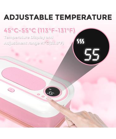 Portable Wipe Warmer | Baby Wet Wipes Dispenser with USB Charging | 2 Modes Temperature Control | LCD Display | BPA-Free | Perfect for Travel & Indoor Use - Buy Online on GoSupps.com