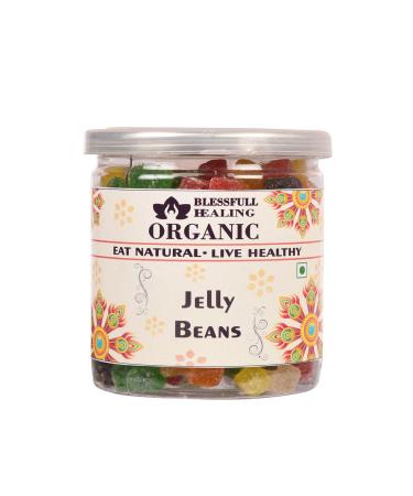Blessfull Healing Organic Jelly Beans 350 Gram Airtight Container (Packing May Vary)