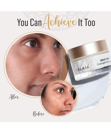 Kalaia Hold Tight Overnight Moisturizer | 50 mL | Hydrating Anti-Aging Night Cream for Face & Neck with Turmeric & Vitamin E | Best Skin Care Beauty - Buy Online on GoSupps.com