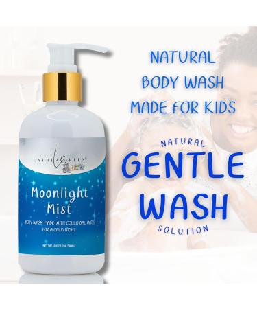 Lather Green Kids Body Wash Plant Based Gentle Moisturizer with Shea Butter Safe for Sensitive Skin Moonlight Mist 3 Pack (8 oz Each) - Buy Online on GoSupps.com