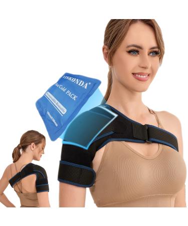 VISKONDA Shoulder Brace - Support and Compression Sleeve,Rotator Cuff Shoulder Brace for Men&Women,for AC Joint Pain Relief,Arm Stability,Injuries&Tears,Bursitis,Swelling,Tendonitis(Large)