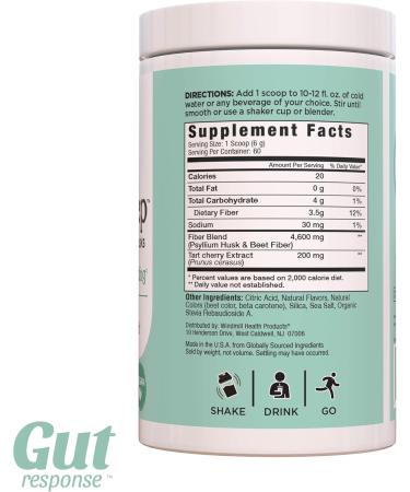 Gut Response CleanSweep with Natural Psyllium Seed Husks & Beet Fiber Natural Healthy Detox Promotes Bloating Relief Weight Management Facilitates Bowel Regularity Mixed Berry Flavor 60 Servings - Buy Online on GoSupps.com