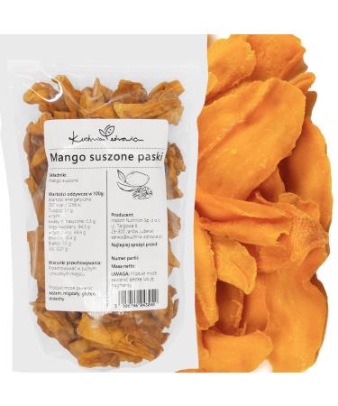 Kuchnia Zdrowia Dried Mango Slices - High Quality - Great Snack - No Unnecessary Additives - Kuchnia Zdrowia - Airtight Packaging with Zipper - Doypack: (500g)