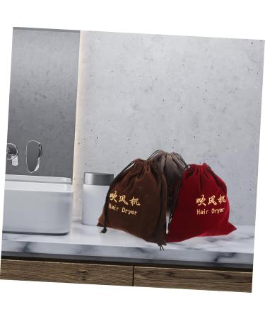 NOLITOY 9 Pcs Hair Dryer Storage Bag Hair Dryer Case Blow Dryer Bag Velvet Storage Bag Hair Dryer Bag Fabric - Buy Online on GoSupps.com