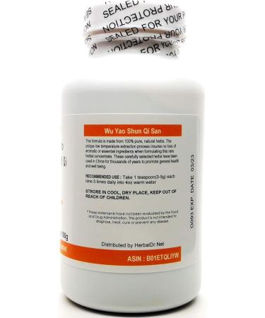 Lindera Powder to Smooth the Flow of Qi Extract Powder Tea 180g (Wu Yao Shun Qi San) Ready-To-Drink 100% Natural Herbs - Buy Online on GoSupps.com