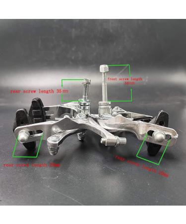 CDHPOWER Aluminum Alloy Bike Disc Brake Set - Front & Rear Side Pull Caliper for Mountain, Folding, and Road Bicycles - Silver - Buy Online on GoSupps.com