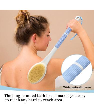 Horjor Long Handle Back Scrubber Brush - Exfoliating Bath Brush for Men and Women - Buy Online on GoSupps.com