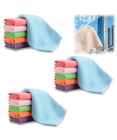 Probablei Streak-Free Miracle Cleaning Cloths - Reusable 2024 New Nano Streak Free Miracle Cleaning Cloths Probable Cleaning Cloth Fish-Scale Streak Free Glass Cleaning Cloth (15pcs)