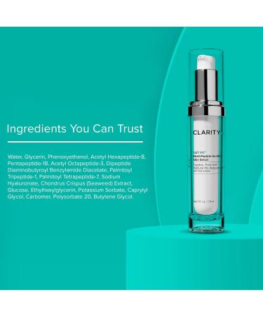 ClarityRx Get Fit Multi-Peptide Serum | Natural Anti-Aging Treatment for Fine Lines & Wrinkles - 1 fl oz | Shop Internationally - Buy Online on GoSupps.com