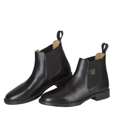 Kerbl Cavalliero riding boot Classic ankle boots smooth leather unisex 35-45 black 37 EU plain