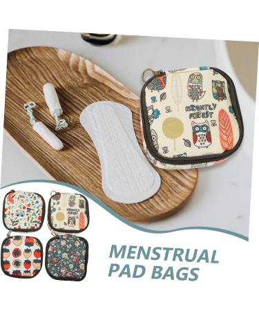 Healeved 12 STK Women's Hygiene Disposal Bags - Strawberry Napkins & Cotton Laminated Aunt Towels - Perfect for Travel & Organization - Buy Online on GoSupps.com