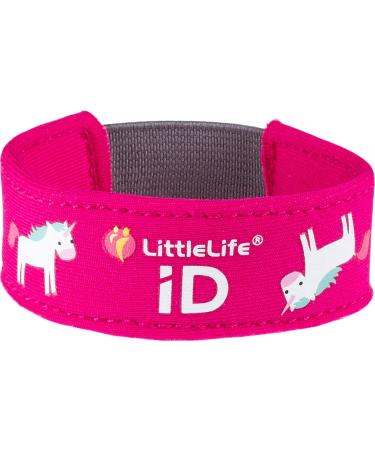 LittleLife Safety Wristband Kids iD Bracelet With iD Cards For Emergency Contact Or Medical Information Safety iD Strap Unicorn