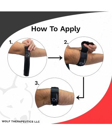 Dr. Wolf Tennis Elbow Brace for Golfer's Elbow Pain Relief - Adjustable Compression Strap for Tendonitis, Lateral and Medial Epicondylitis - Mouse and Computer Elbow Support - Buy Online on GoSupps.com