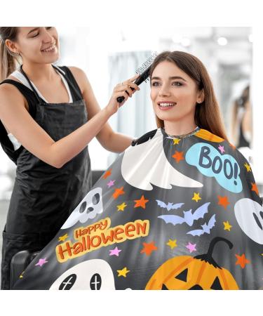 Kigai Happy Halloween Barber Cape | Waterproof Hair Cutting Cape for Men & Women | Adjustable Snap Closure Salon Cape - Buy Online on GoSupps.com