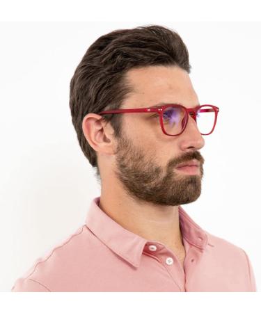 Muunel High Index Glasses 1.6 - Ultra-slim William Ultimate Thin Black Frame for Men Essilor AR Coating Power Red -2.0 x - International Shipping Available - Buy Online on GoSupps.com