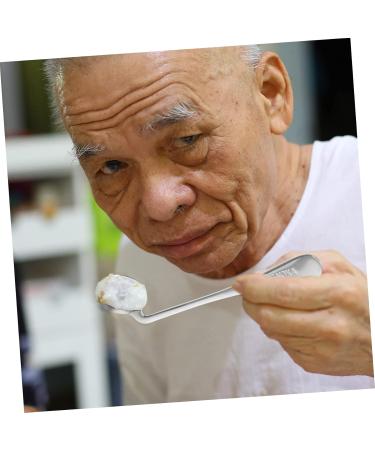 Lurrose Left-Hand Adaptive Spoon - Curved Baby Training Cutlery for Easy Grip & Feeding - Buy Online on GoSupps.com