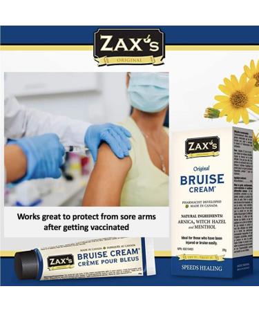Zax's Original Bruise Cream - Arnica & Witch Hazel Blend for Rapid Bruise Relief - 2 Pack 28g - Buy Online on GoSupps.com