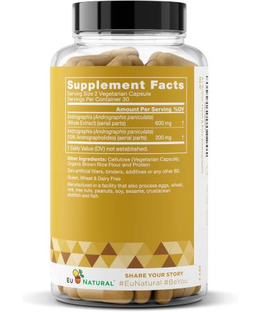 A+ Armor Andrographis Pure 800 Mg Healthy Immune System Function, Physical Wellness, Potent Strength for Seasonal Protection Full-Spectrum & Standardized 60 Vegan Soft Capsules 60 Count (Pack of 1) - Buy Online on GoSupps.com