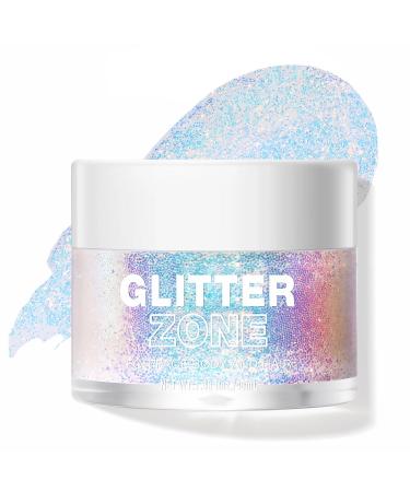 Holographic Body Glitter Gel for Body Face and Hair Singer Concerts Music Festival Rave Accessories Mermaid Sequins Glitter Gel Face Paint Chunky Glitter for Women Girls Makeup (1# Star Ocean)