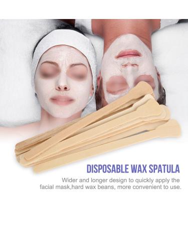 10pcs Wooden Wax Sticks - Disposable Spatula for Face Masks & Hair Removal Cream Applicator | International Shipping Available - Buy Online on GoSupps.com