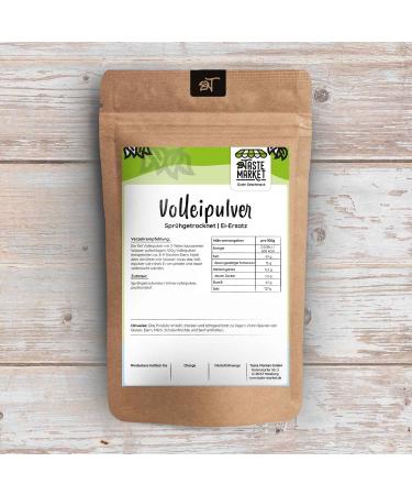 Buy 2 x 500g Whole Egg Powder | Premium Scrambled Eggs & Baking | Egg Substitute Spray Dried | 1 kg | TASTE MARKET - Buy Online on GoSupps.com