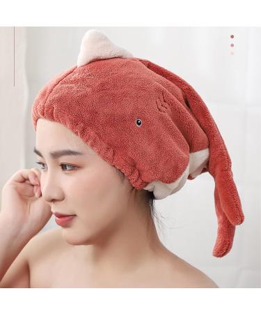 Microfiber Hair Drying Towels - Cute Dark Blue Fish Motif for Mothers & Daughters | Ultra Absorbent Towel for Fast Hair Drying - Buy Online on GoSupps.com