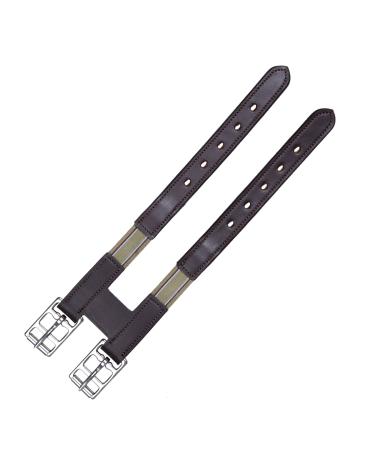 SIE Leather Horse Elastic Girth Extension/Extenders Havana