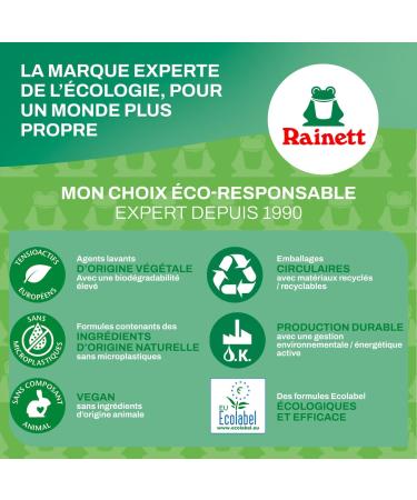 RAINETT - Detergent Powder for Sensitive Skin - Hypoallergenic Formula - Plant-Based Surfactants - Recycled & Recyclable Card - Buy Online on GoSupps.com