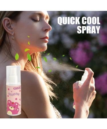 Buerfu Cooling Spray For Skin - 80ml Full Body Cooling Mist - Instantly Reduce Temperature Spray Small Lightweight Refreshing Protective Skin-friendly Spray For Face And Body Bear - Buy Online on GoSupps.com