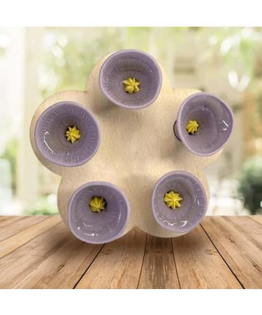 Colorful Bee Insect Drinking Cup Bee Insect Drinking Cup Thirsty Pollinators Need a Drink Bee Cups for Thirsty Bees Garden Bees Need Safe Places to Drink for Garden Decor (Purple